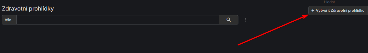 Seznam zdravotních prohlídek